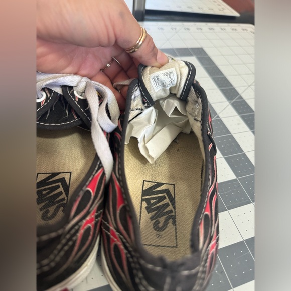 Vans Flame Authentic Mash-Up Skate size women's 7.5 - Picture 2 of 4